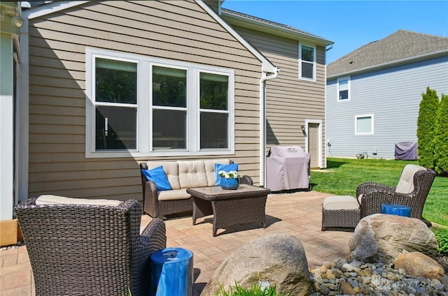 1152 Sarah Freeman Dr, Dayton, OH 45458 - view of patio with central AC and outdoor lounge area