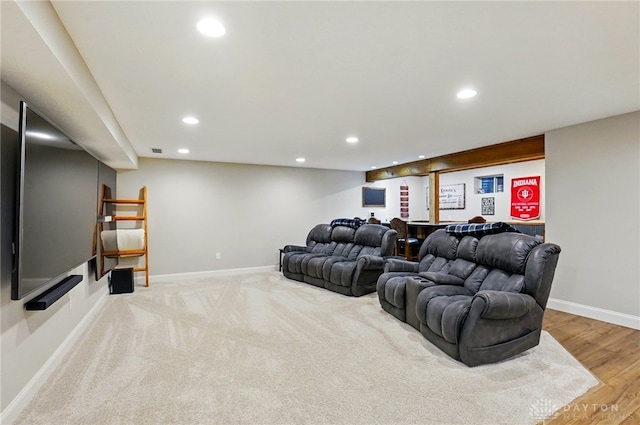 1152 Sarah Freeman Dr, Dayton, OH 45458 - living area featuring recessed lighting, baseboards, and visible vents