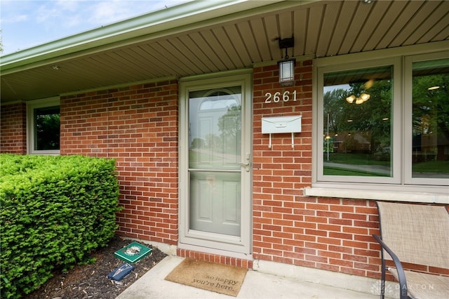 2661 Powhattan Pl, Dayton, OH 45420 - view of exterior entry with brick siding