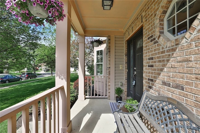 exterior space featuring a porch