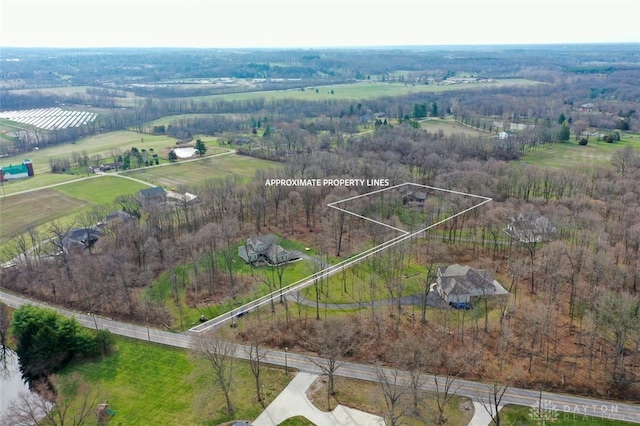 2187 Hamilton Rd, Lebanon, OH 45036 - birds eye view of property featuring a rural view