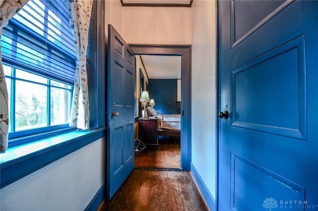 interior space featuring dark wood finished floors