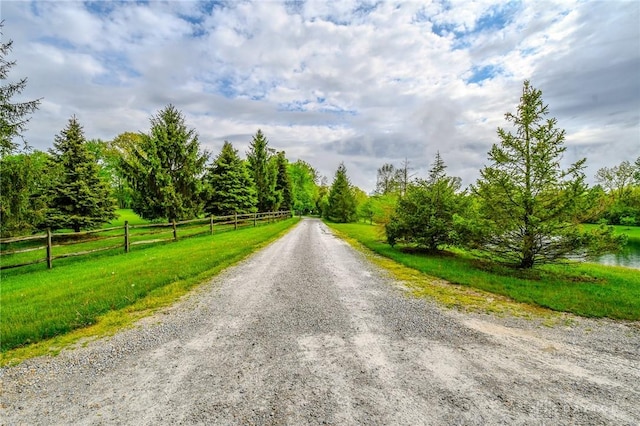 view of road
