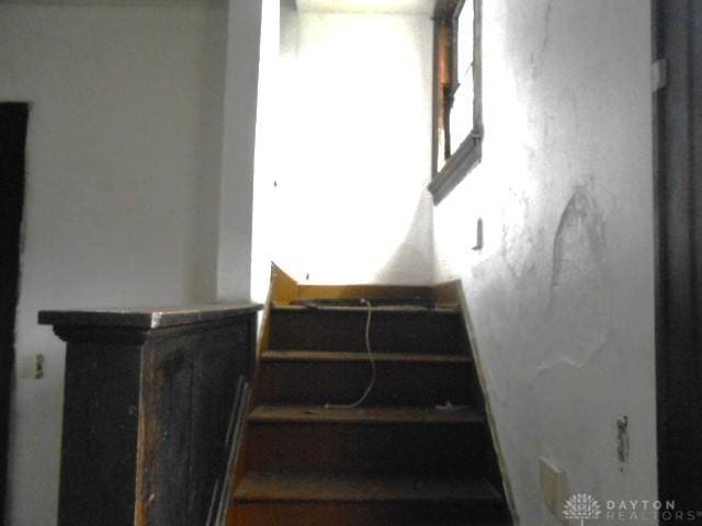 view of stairway