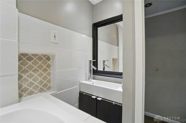bathroom with vanity