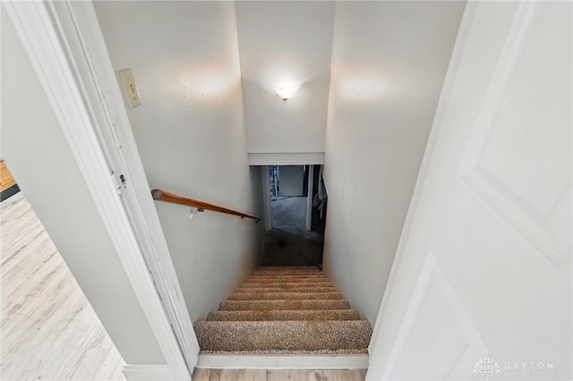 59 Janet Ave, Carlisle, OH 45005 - stairs featuring wood finished floors