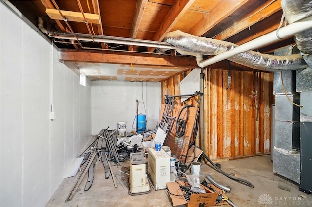 59 Janet Ave, Carlisle, OH 45005 - unfinished below grade area featuring heating unit