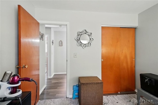 317 Ironwood Dr, West Carrollton, OH 45449 - entryway with wood finished floors and baseboards