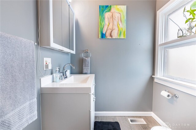 19 Klee Ave, Dayton, OH 45403 - bathroom with vanity and wood finished floors