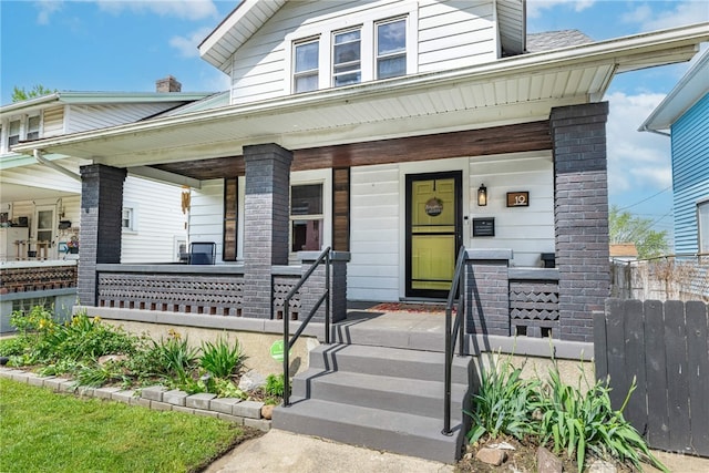 19 Klee Ave, Dayton, OH 45403 - view of front of property with covered porch
