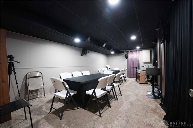 403 W Rahn Rd, Dayton, OH 45429 - dining room with visible vents and light carpet