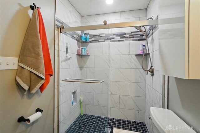 2481 Byers Ridge Dr, Miamisburg, OH 45342 - bathroom featuring toilet and a stall shower