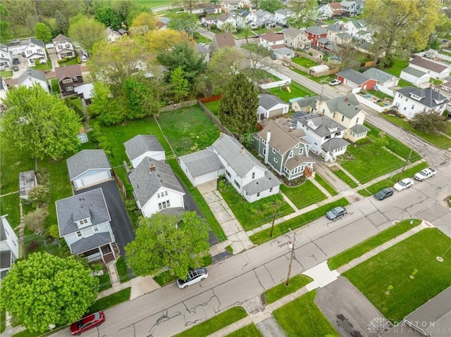birds eye view of property featuring a residential view