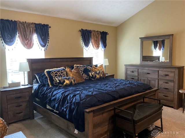 bedroom featuring carpet