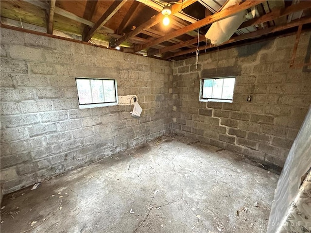 308 Park Ave, Harrison Twp, OH 45030 - below grade area with concrete block wall