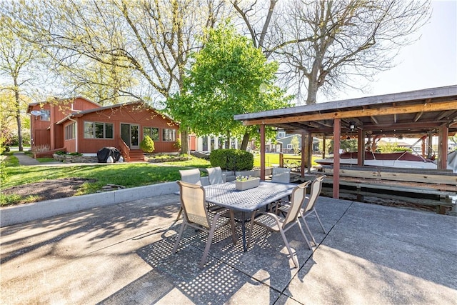 10125 Seminole Shore Dr, Huntsville, OH 43324 - view of patio with outdoor dining space