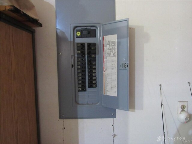 utility room with electric panel