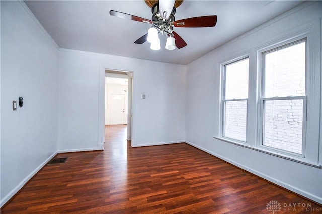 221 Linden Ave, Dayton, OH 45403 - empty room with baseboards, ceiling fan, plenty of natural light, and wood finished floors