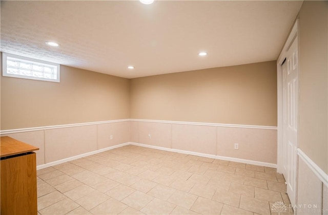 5149 Marshall Rd, Washington Twp, OH 45429 - spare room featuring recessed lighting and light tile patterned flooring
