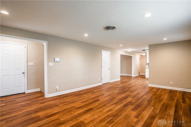 5149 Marshall Rd, Washington Twp, OH 45429 - empty room with wood finished floors, recessed lighting, and baseboards