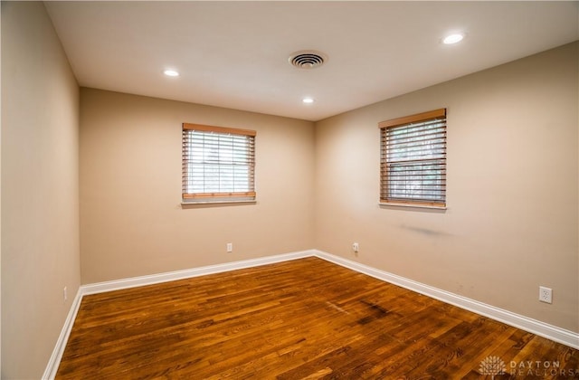 5149 Marshall Rd, Washington Twp, OH 45429 - empty room featuring baseboards, wood finished floors, healthy amount of natural light, and recessed lighting