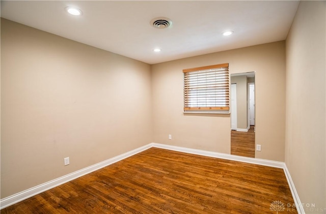 5149 Marshall Rd, Washington Twp, OH 45429 - spare room featuring baseboards, dark wood-style floors, and recessed lighting