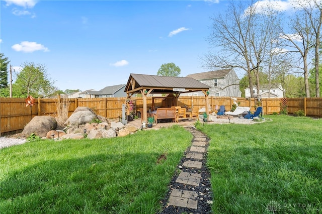 784 Marshall Dr, Xenia, OH 45385 - view of yard featuring a gazebo