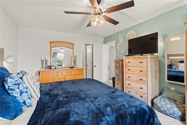 784 Marshall Dr, Xenia, OH 45385 - bedroom with carpet floors and ceiling fan