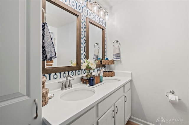 784 Marshall Dr, Xenia, OH 45385 - bathroom with double vanity