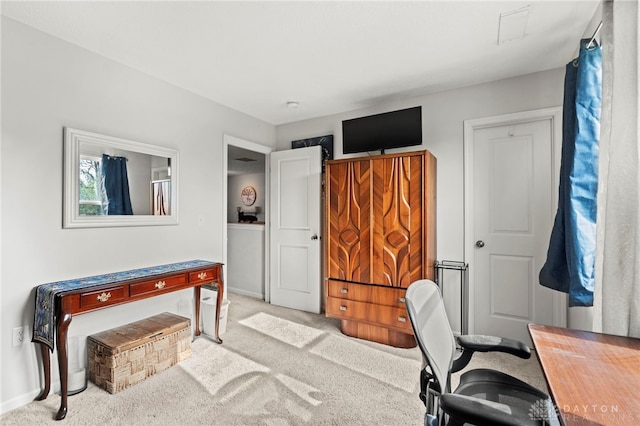 784 Marshall Dr, Xenia, OH 45385 - office area featuring carpet and baseboards