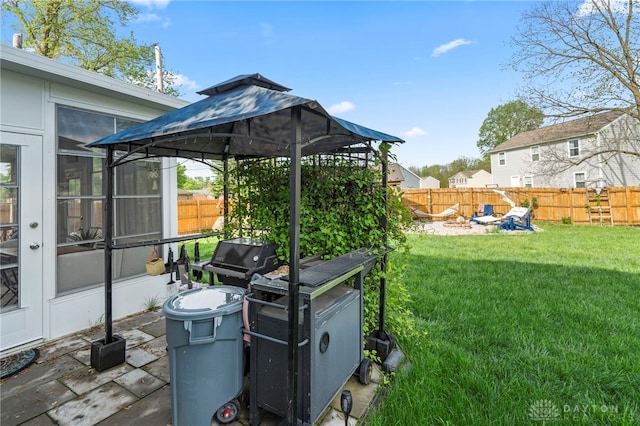 784 Marshall Dr, Xenia, OH 45385 - view of yard with a gazebo
