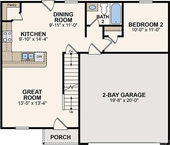 784 Marshall Dr, Xenia, OH 45385 - floor plan / room layout