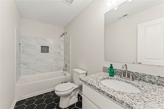 784 Marshall Dr, Xenia, OH 45385 - bathroom with vanity, bathing tub / shower combination, and tile patterned floors