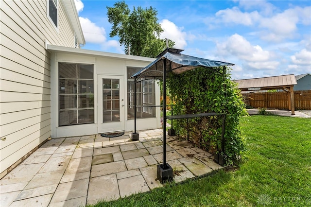 784 Marshall Dr, Xenia, OH 45385 - view of patio / terrace featuring a gazebo