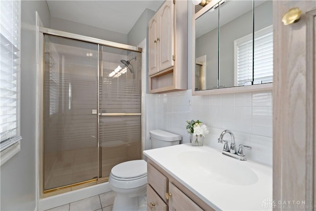 1824 Scotch Pine Dr, Beavercreek, OH 45432 - full bath featuring toilet, tile patterned flooring, vanity, and a stall shower