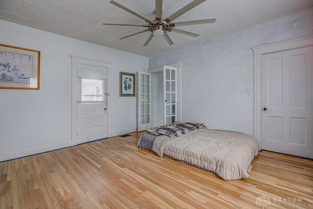 4103 Whetsel Ave, Cincinnati, OH 45227 - bedroom featuring hardwood / wood-style floors and a ceiling fan