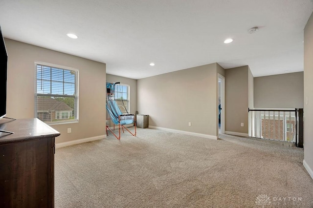1737 Red Clover Dr, Lebanon, OH 45036 - unfurnished room featuring baseboards, light colored carpet, and recessed lighting