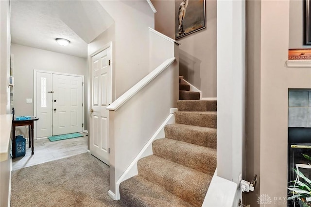 foyer with stairway