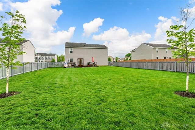 1194 Lisa Marie Dr, Xenia, OH 45385 - view of yard featuring a deck