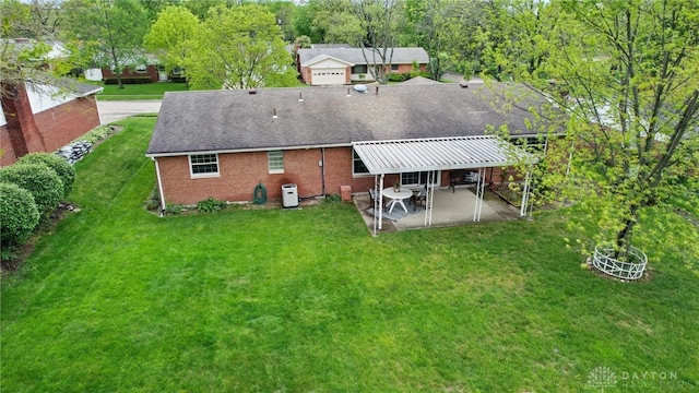 view from above of property