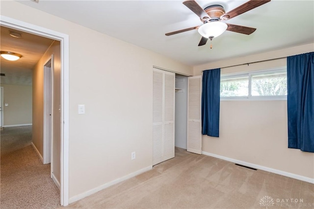 3762 Waterbury Dr, Kettering, OH 45439 - unfurnished bedroom featuring carpet, a closet, and baseboards
