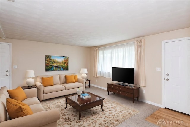 3762 Waterbury Dr, Kettering, OH 45439 - living room with baseboards
