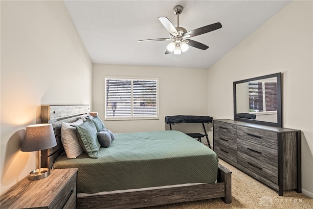 108 Mallard Glen Dr Unit 7, Dayton, OH 45458 - carpeted bedroom with lofted ceiling, a ceiling fan, and baseboards