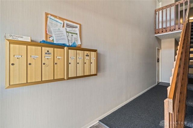 108 Mallard Glen Dr Unit 7, Dayton, OH 45458 - staircase with carpet flooring and baseboards
