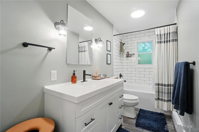 2023 W State Route 63, Lebanon, OH 45036 - bathroom featuring toilet, vanity, and shower / bath combination with curtain
