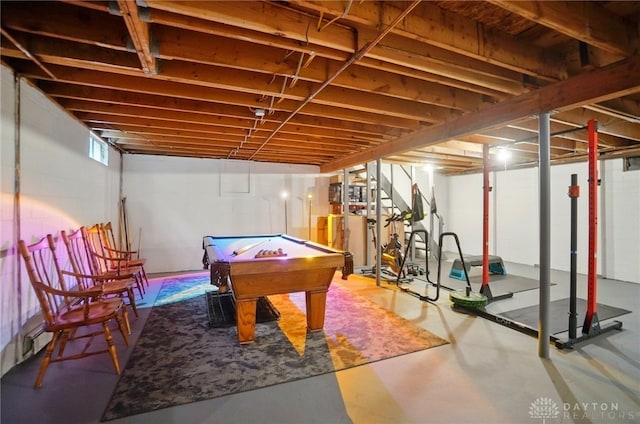 2023 W State Route 63, Lebanon, OH 45036 - playroom featuring concrete flooring and pool table