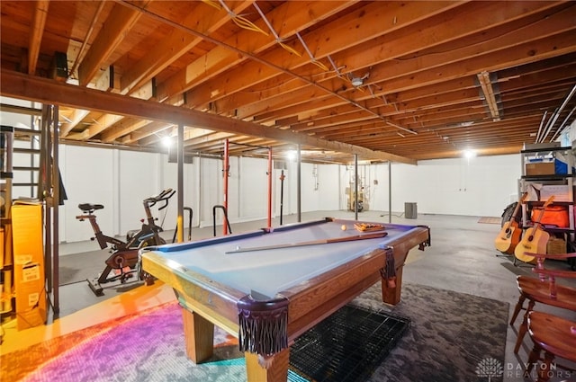 2023 W State Route 63, Lebanon, OH 45036 - rec room with billiards and concrete floors