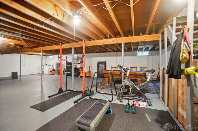 2023 W State Route 63, Lebanon, OH 45036 - basement with water heater and washer and dryer