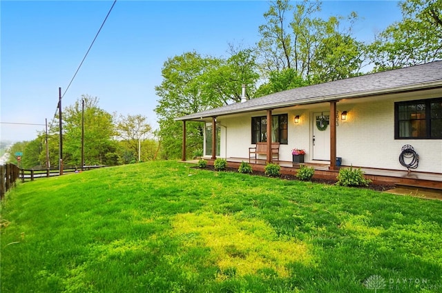 2023 W State Route 63, Lebanon, OH 45036 - view of yard with covered porch