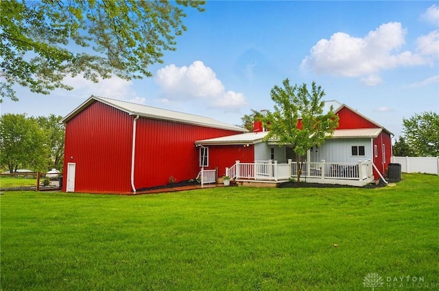 6859 US Highway 62 NE, Washington Court Hous, OH 43160 - rear view of house with central air condition unit